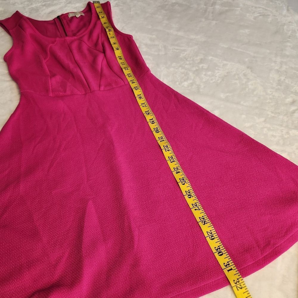 GB Gianni Bini Magenta Hot Pink Sleeveless Fit & Flare Skater Dress Sz S - Picture 10 of 10